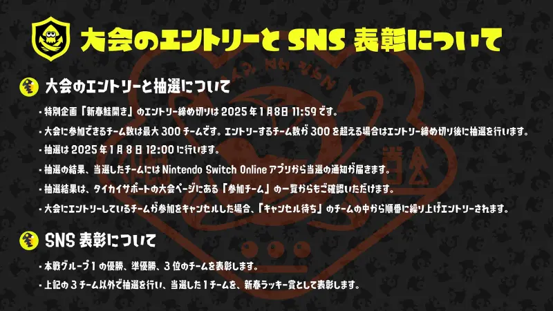 サーモンランの大会「新春鮭開き」