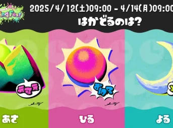 【スプラ3】スプリングフェス2025投票率結果「はかどるのは？ 朝vs昼vs夜」